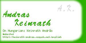 andras keinrath business card